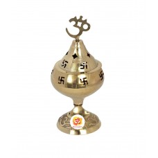 Aum Handi Diya #1 Brass Prayer Lamp