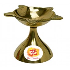 Aum Small Puna Diya - Brass Prayer Lamp