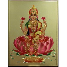 Aum Gold Foil Picture Lakshmi