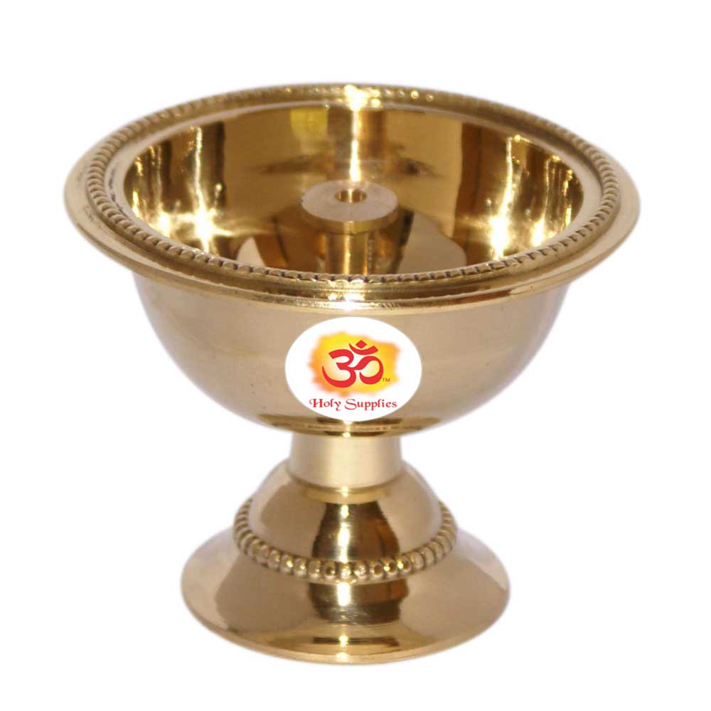 Aum Danapyali Small - Brass Prayer Lamp