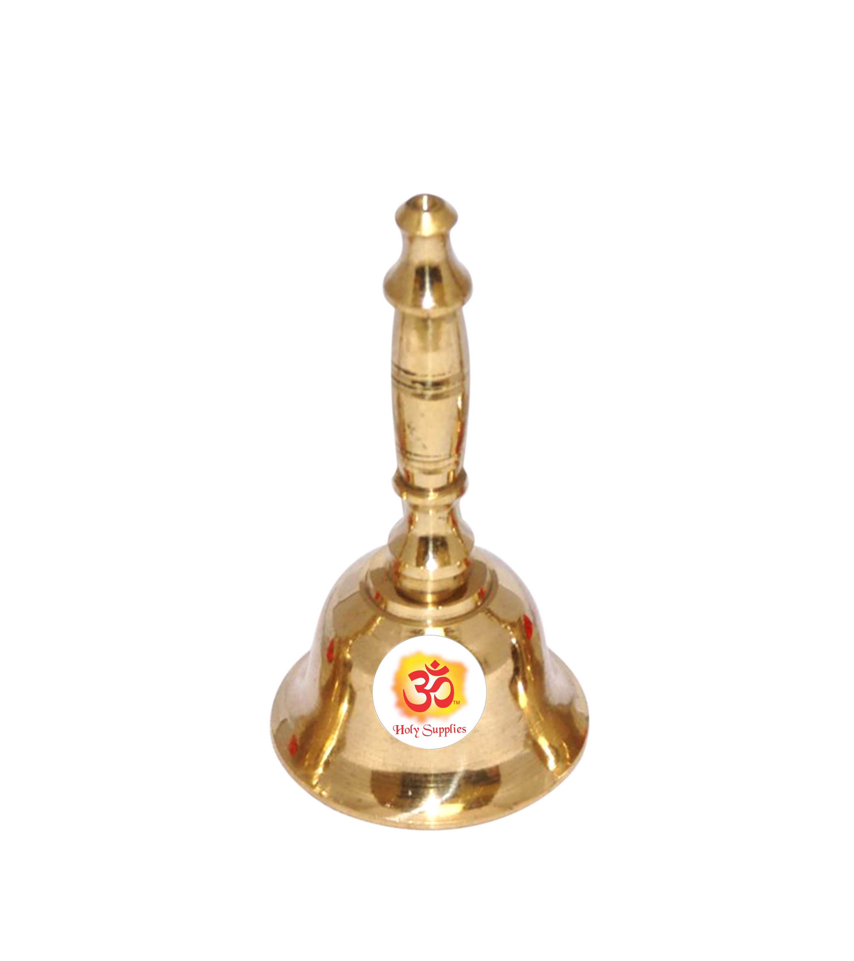 Aum Medium Brass Bell - Pooja Ghanti