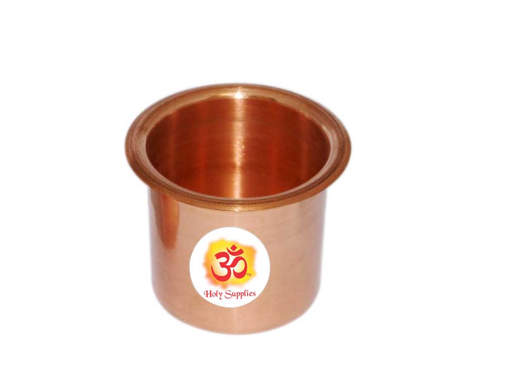 Aum Medium Paanchpatra - Copper Prayer Cup