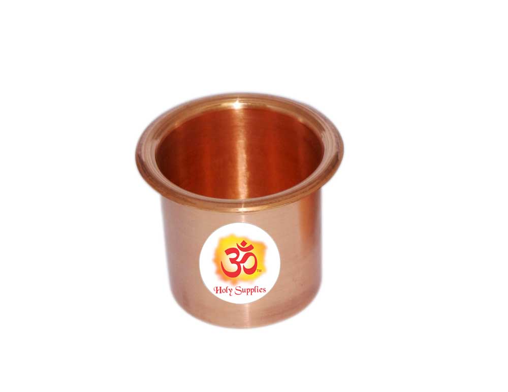 Aum Small Paanchpatra - Copper Prayer Cup