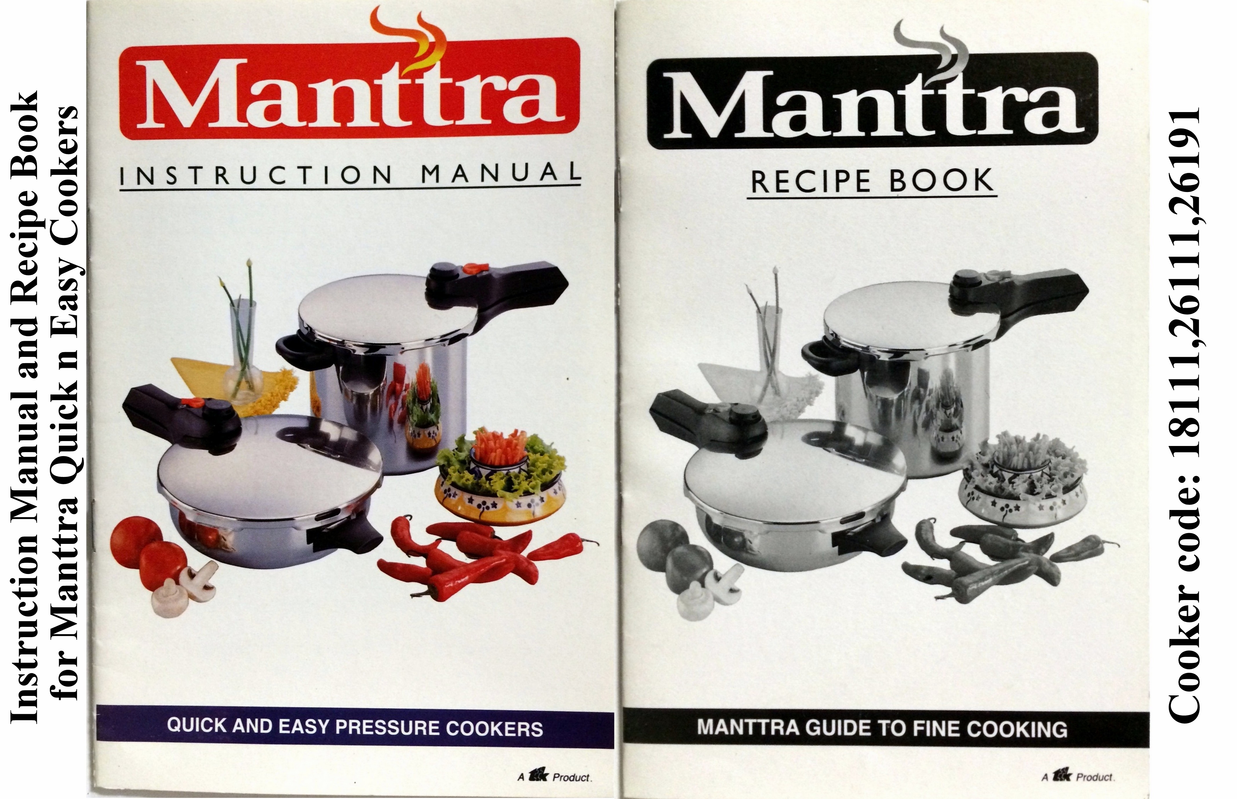 Manttra 26111 Instruction & Recipe Book Quick n Easy Cookers