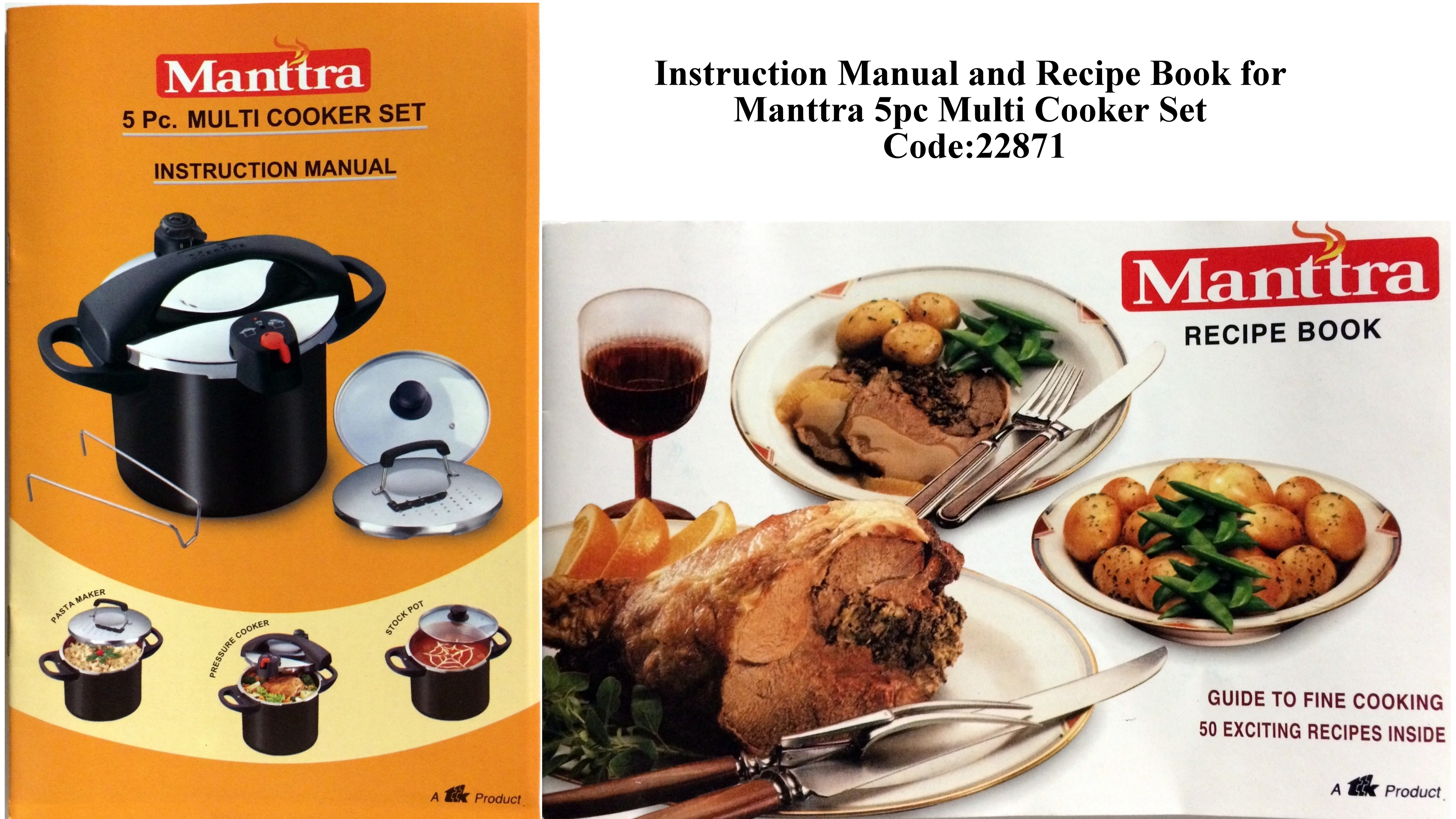 Manttra Instruction & Recipe Book 22871