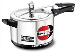 Hawkins (IH50) 5 Liters Hevibase Induction Aluminum Pressure Cooker